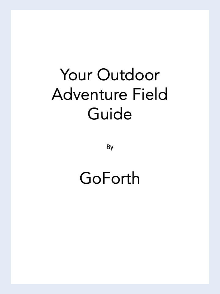 The cover of the "Your Outdoor Adventure Field Guide" pdf.