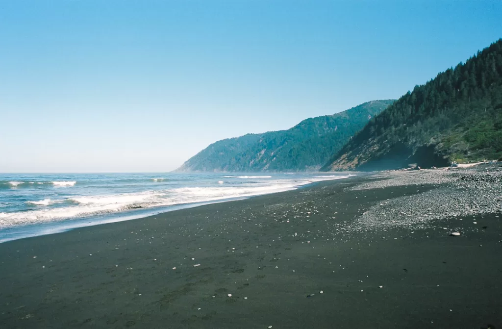 The intertidal zone on the Lost Coast Trail. 