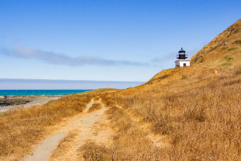 The Punta Gorda Lighthouse on the Lost Coast Trail. 