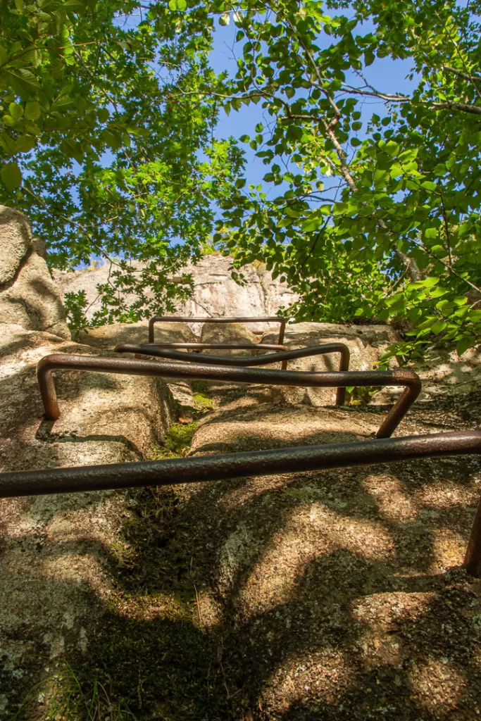 Iron rungs placed along the Precipice Trail. 