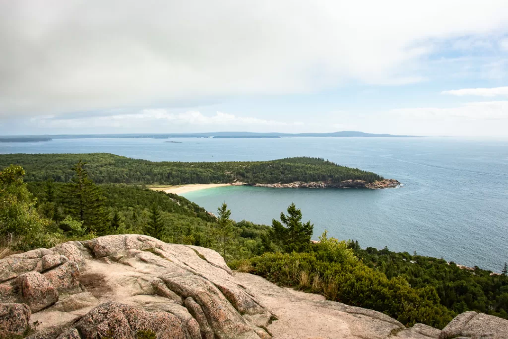 Sand Beach from the summit of The Beehive.