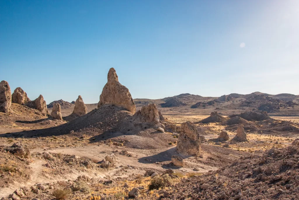 The Trona Pinnacles in California up close.