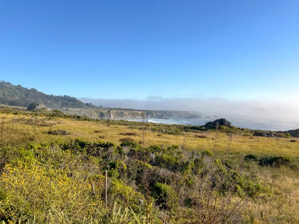 the Big Sur coastline. 