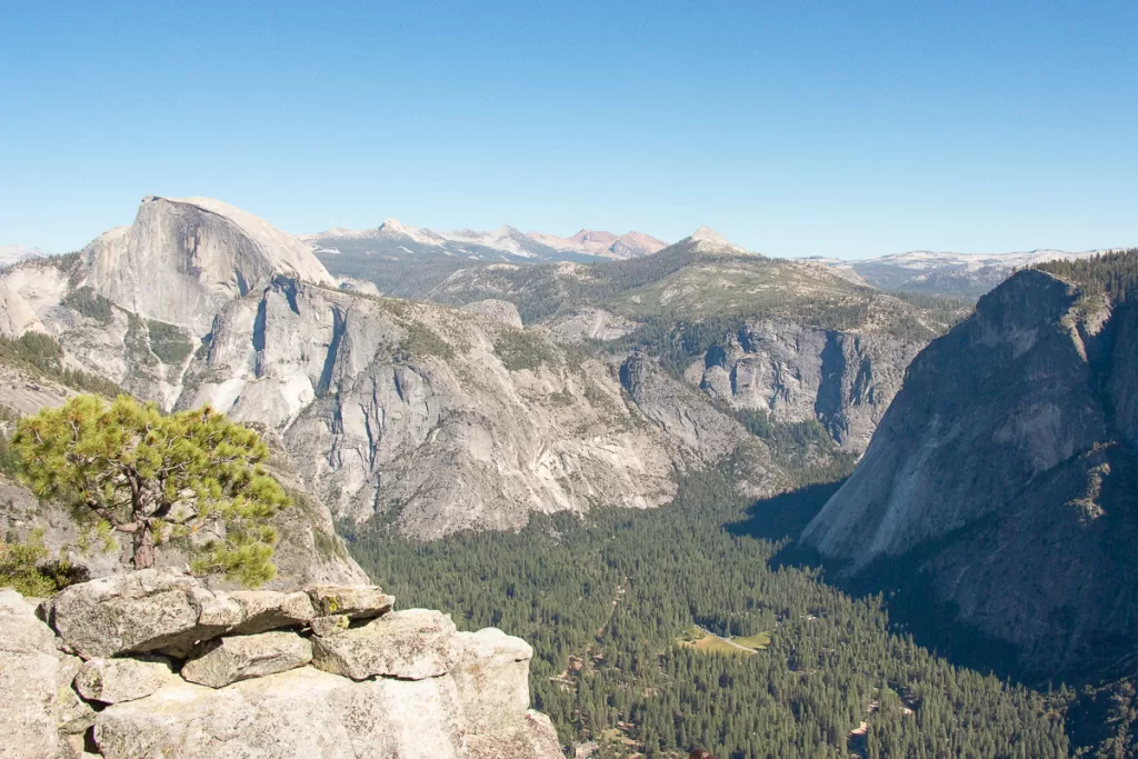 Yosemite valley from above.