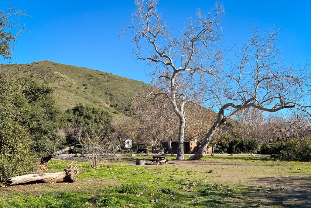 Leo Carrillo Campground, a camping destination close to Los Angeles. 