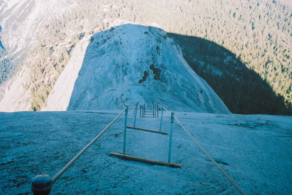 The Half Dome cables. 