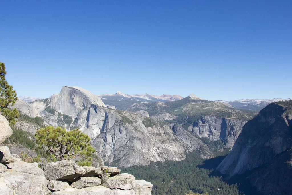 Half Dome from across the valley. 