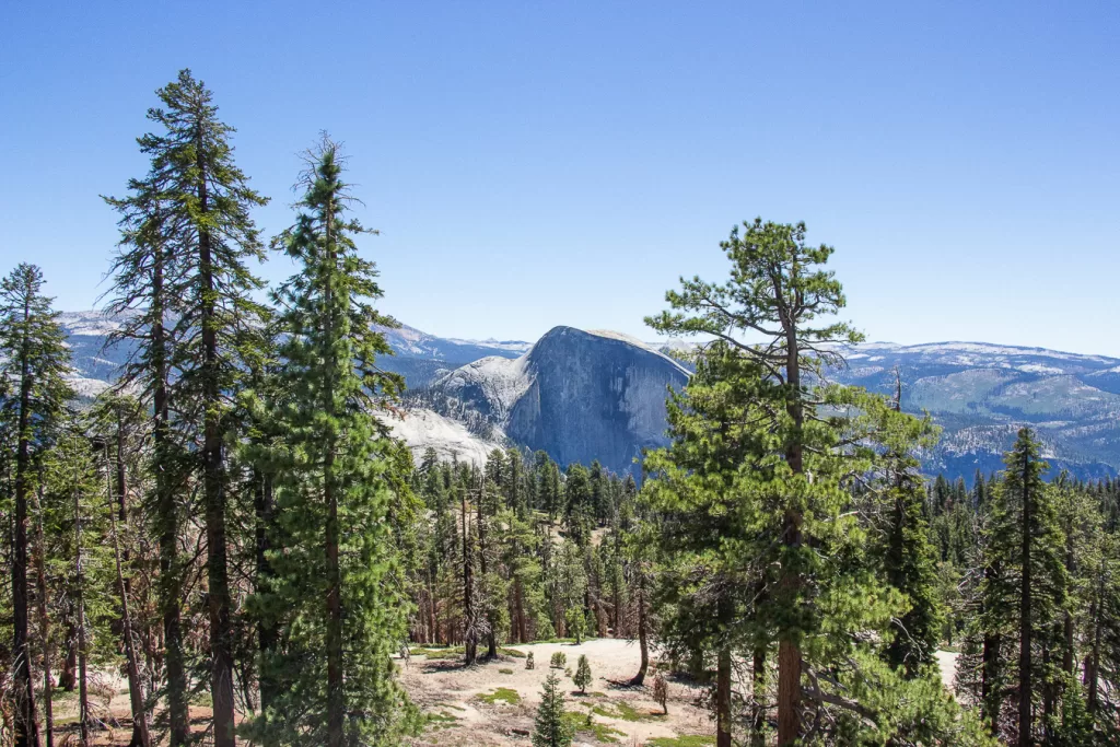 A picture of half dome. 